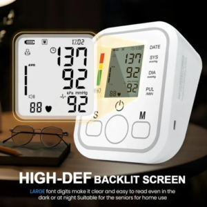 BP Monitor With Backlight + Voice Prompt + USB Cord With Interface