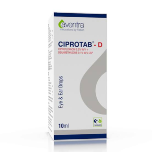 Ciprotab-D (Ciprofloxacin 0.3%, Dexamethasone 0.1%) 10ml